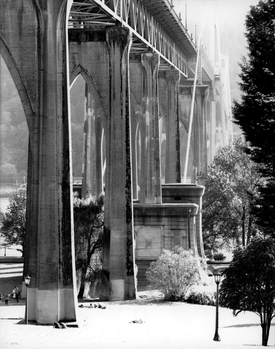 the saint johns bridge in portland, oregon by gary quay