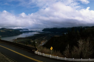 Panoramic picture of the Columbia Gorge as seen from Crown Point, Oregon by Gary Quay