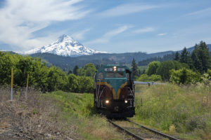 Mount Hood Railroad Approaching Pine Grove