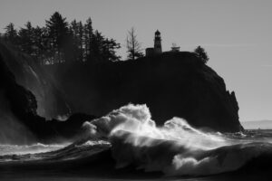King Tide at the Cape Disappointment Lighthouse, November 2023 by Gary Quay