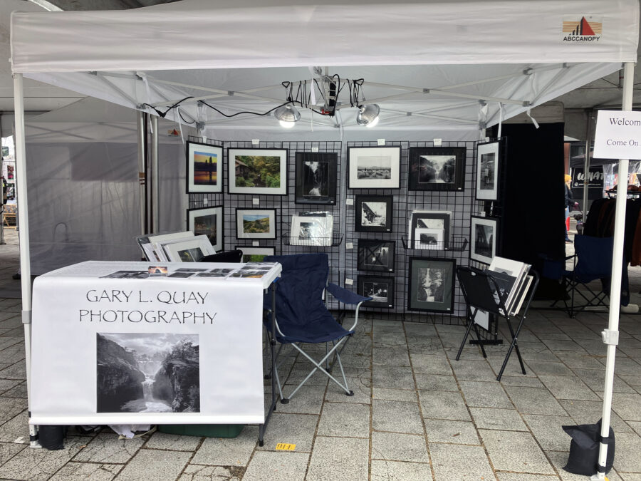 Booth at the Saturday Market
