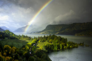 Ruthton Point with Rainbow by Gary Quay